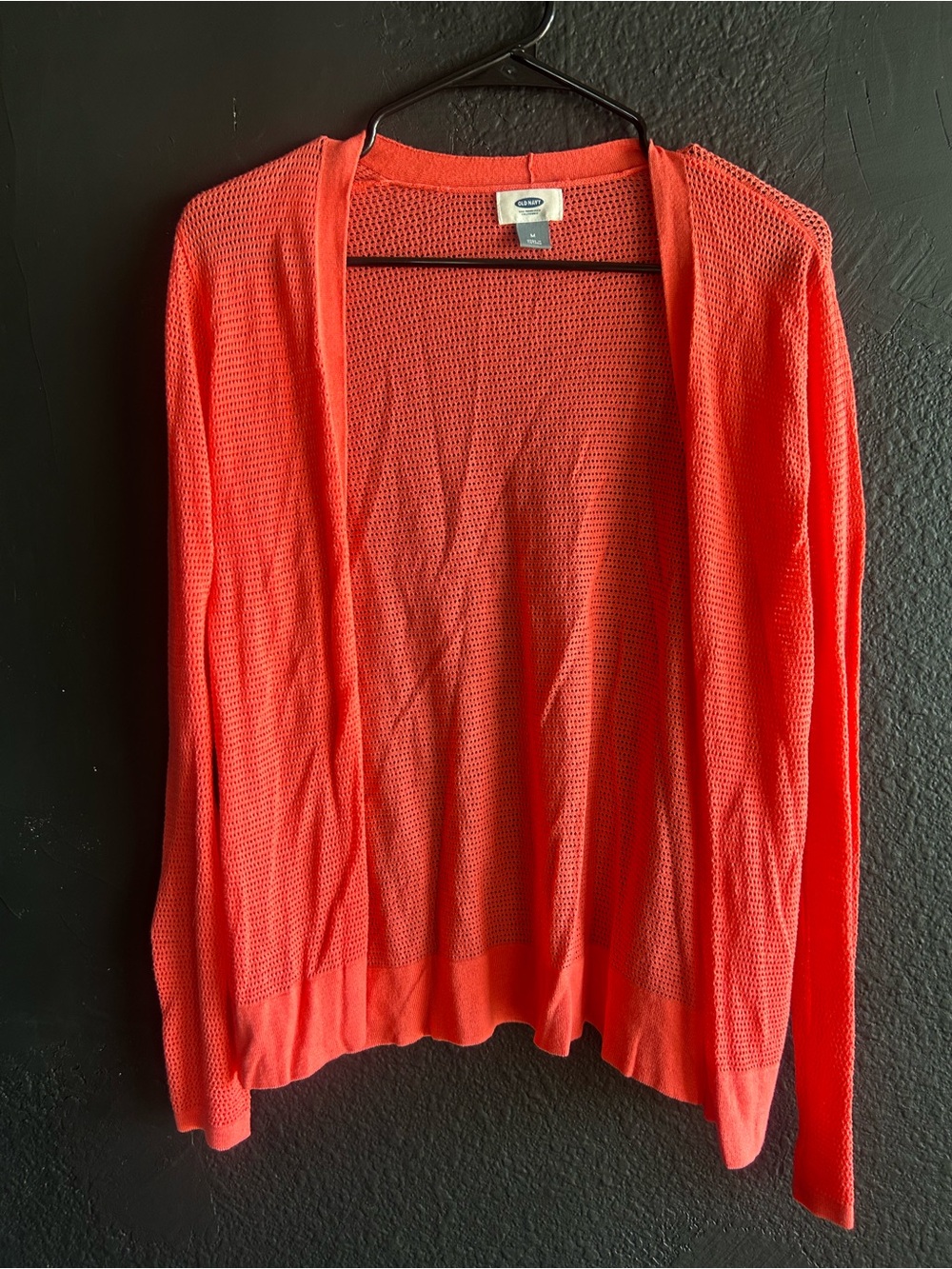 Old Navy Coral Open-Front Cardigan - Lightweight Knit